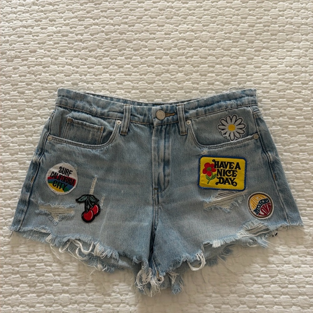 Blank NYC patch shorts